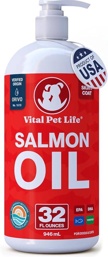 Salmon Oil for Pets - Omega 3, Skin & Joint Support
