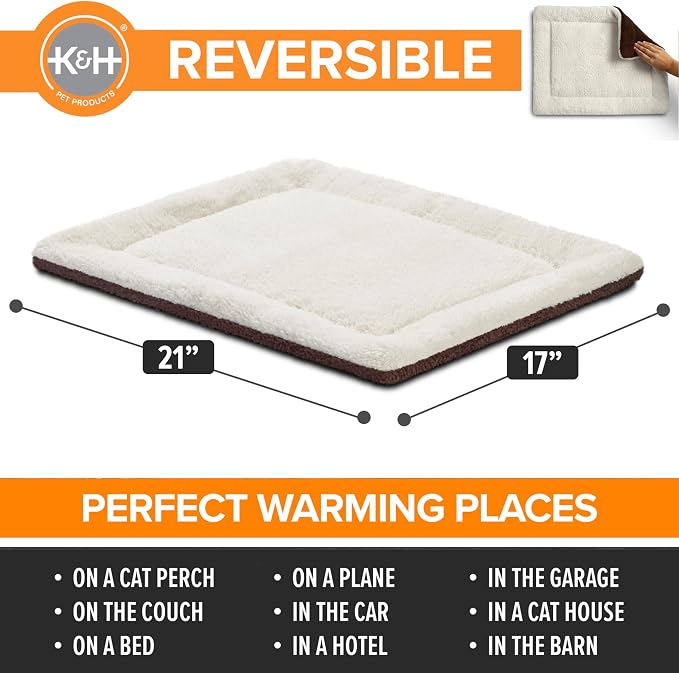 Self-Warming Cat Bed Pad - Small, Reversible & Washable