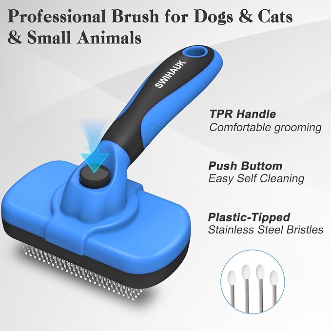 Swihauk Self-Cleaning Slicker Brush for Pets