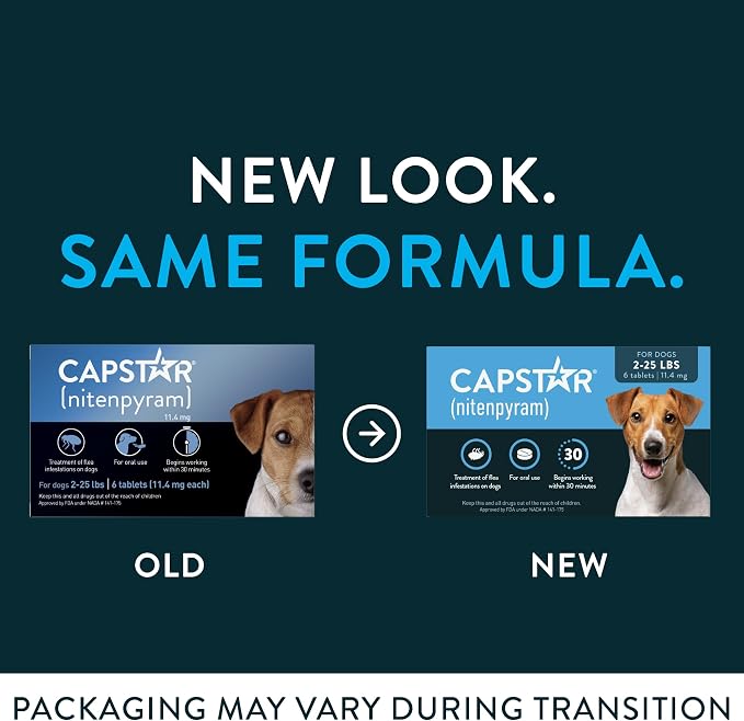 Capstar Fast-Acting Flea Treatment for Dogs 2-25 lbs