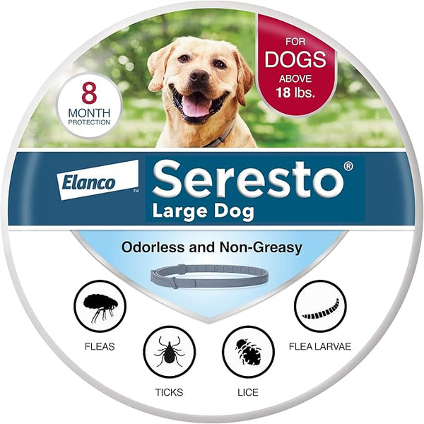 Seresto Large Dog Flea & Tick Collar – 8-Month Protection