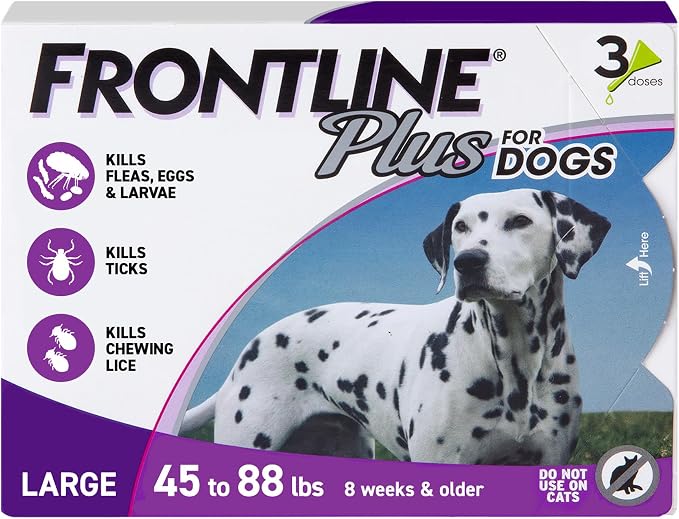 FRONTLINE Plus Flea & Tick Treatment for Large Dogs