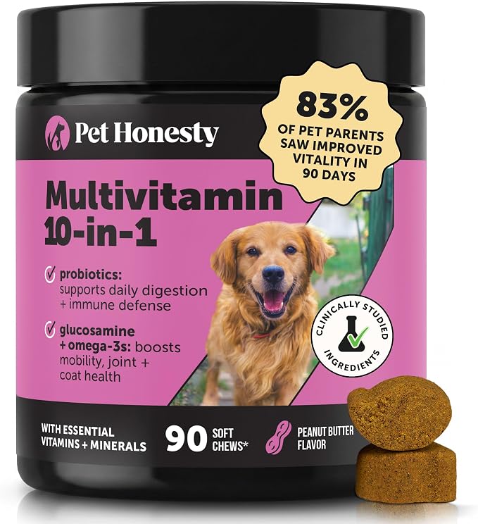 Pet Honesty Multivitamin Dog Supplement – 90 count