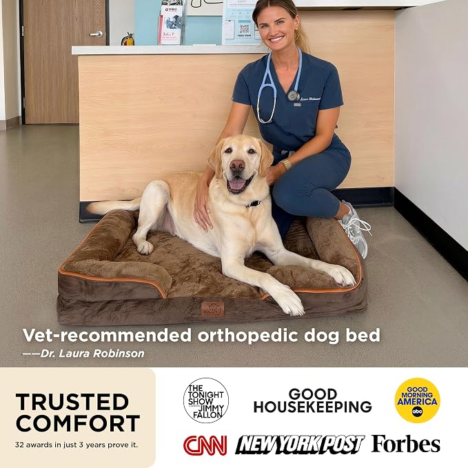 Orthopedic Waterproof Dog Bed for Medium Dogs